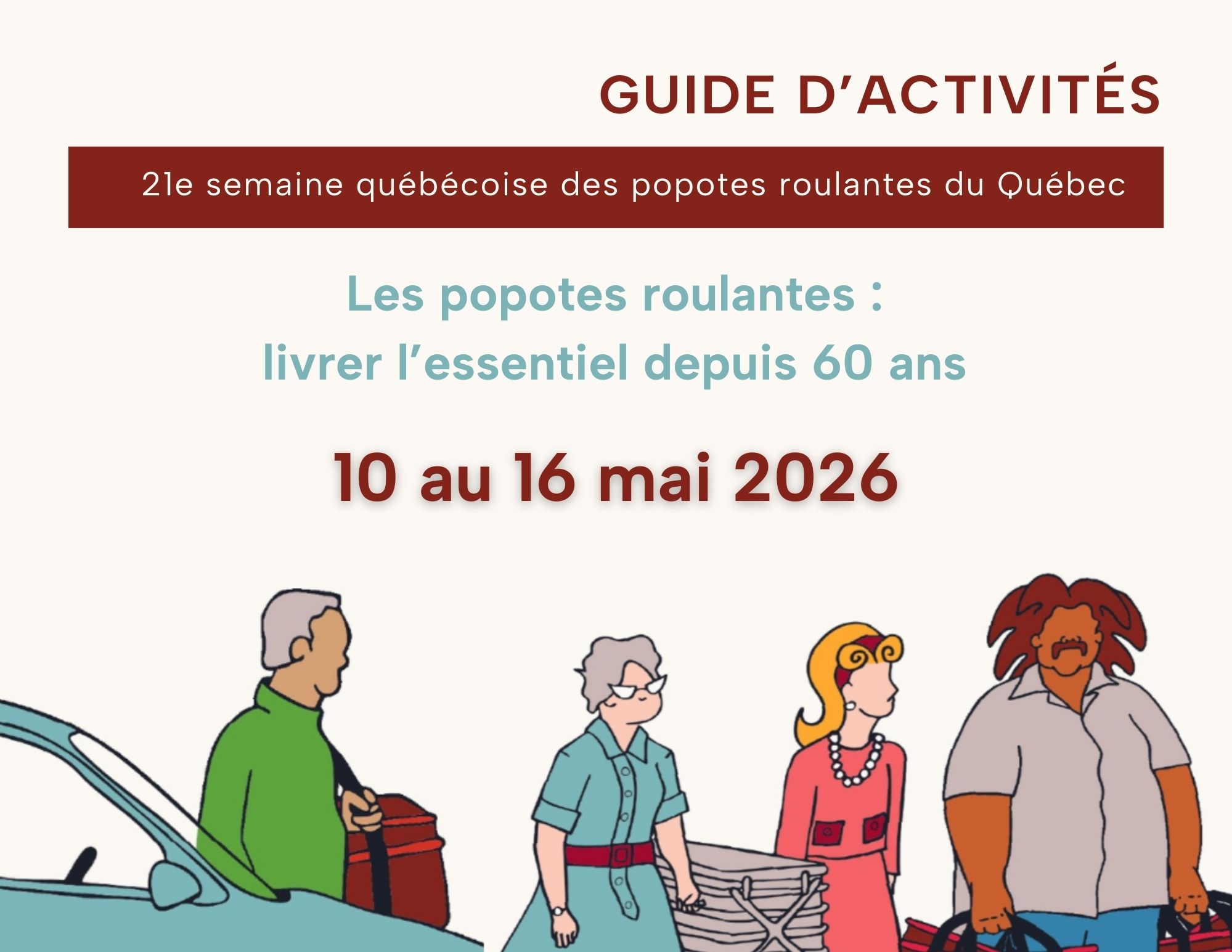 Guide des activités de la semaine québécoise des popotes roulantes 2026 pour une visibilité accrue #SQPR2026