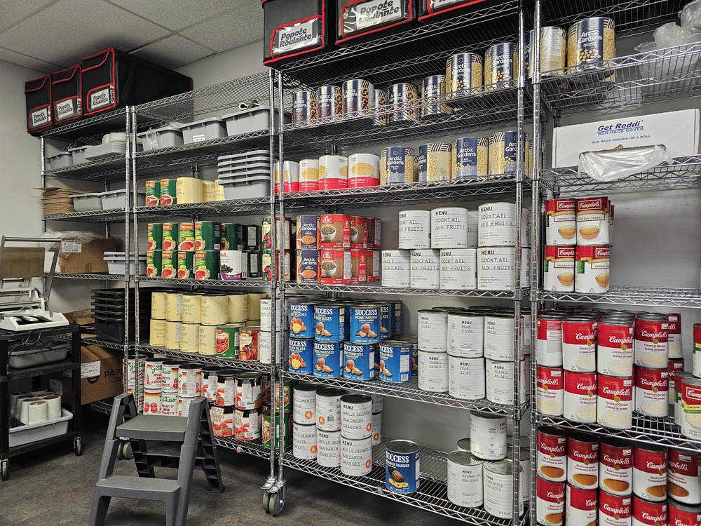 Garde-manger de la popote roulante de Valleyfield #popoteroulante