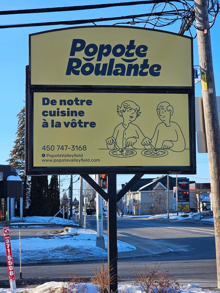 Enseigne de la popote roulante de Valleyfield #popotesroulantes