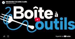 visuel des capsules de la boîte à outil du regroupement des popotes roulantes du Québec